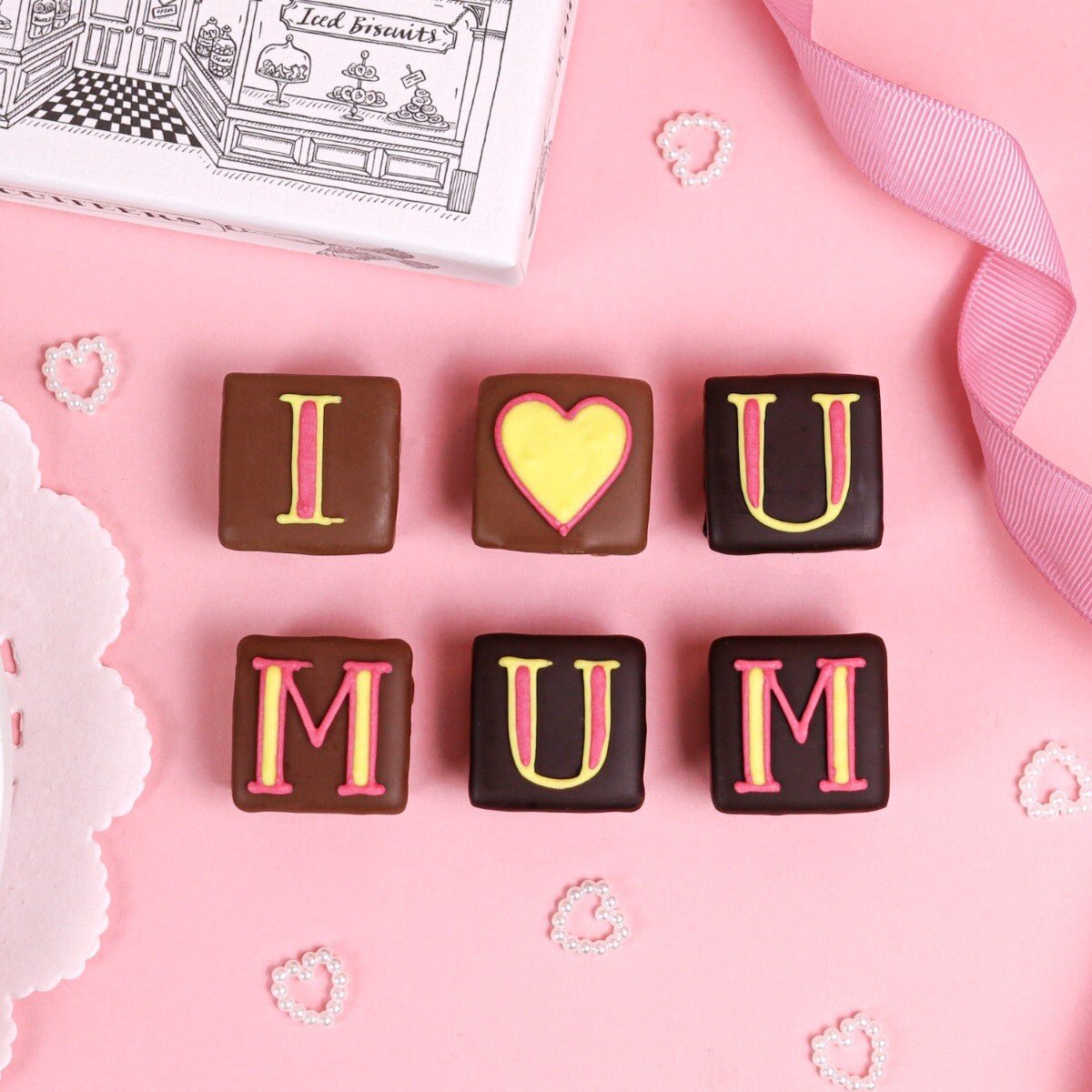 Little Box I Love You Mum Chocolates - Biscuiteers