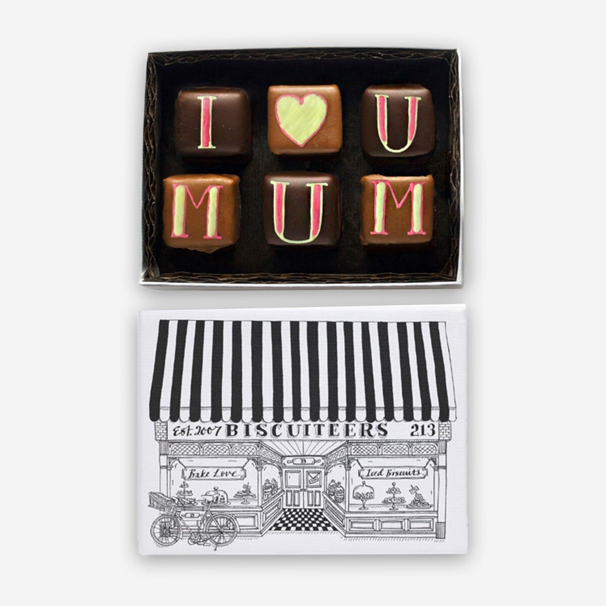 Little Box I Love You Mum Chocolates - Biscuiteers