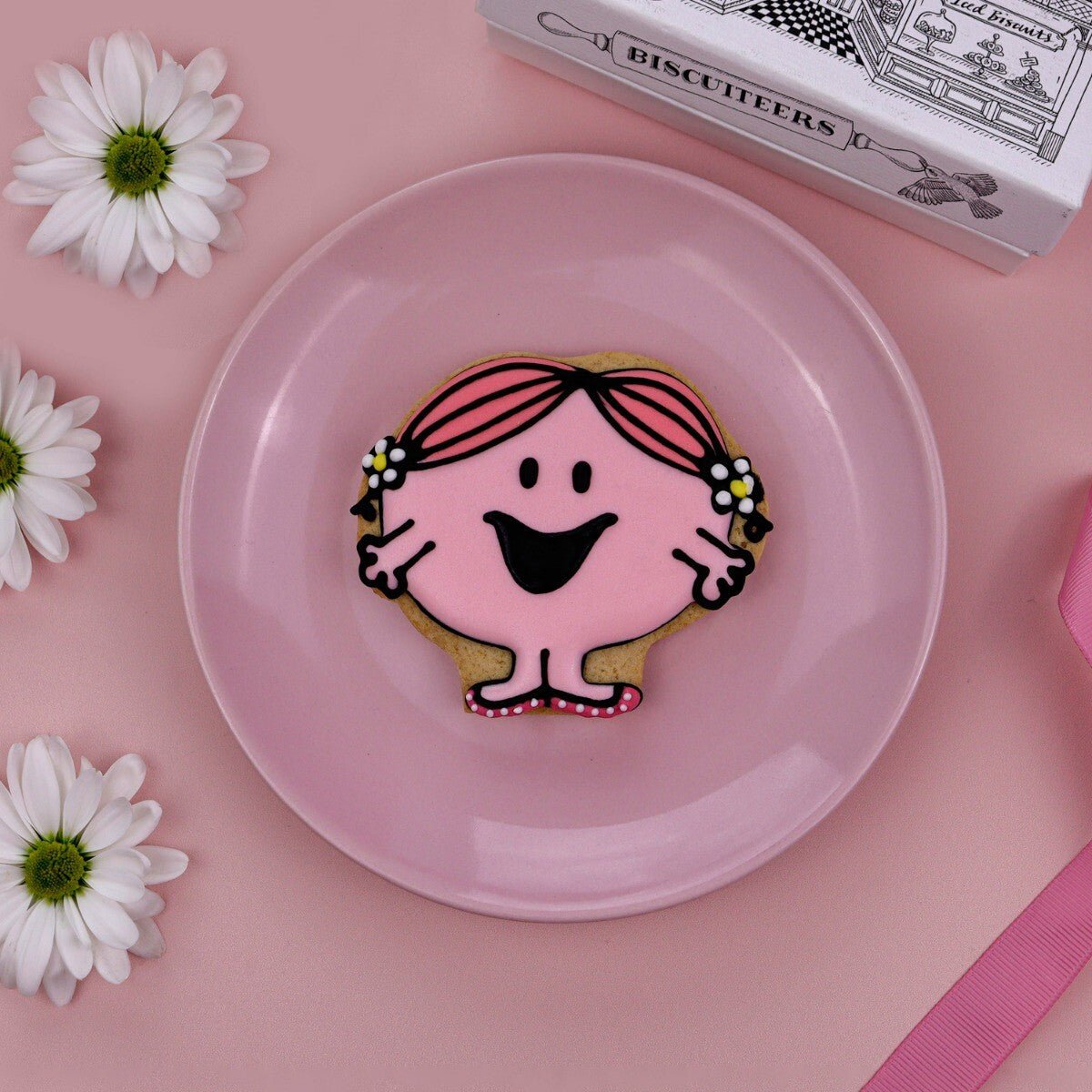 Little Miss Hug Letterbox Biscuit - Biscuiteers