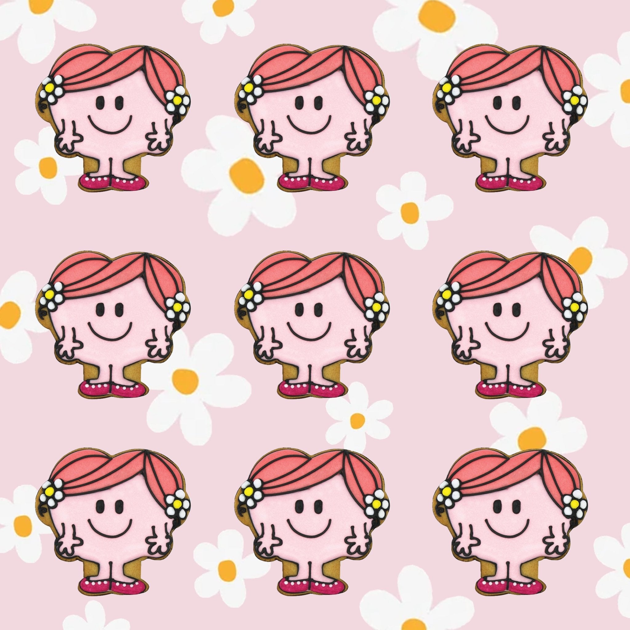 Little Miss Hug Letterbox Biscuit - Biscuiteers