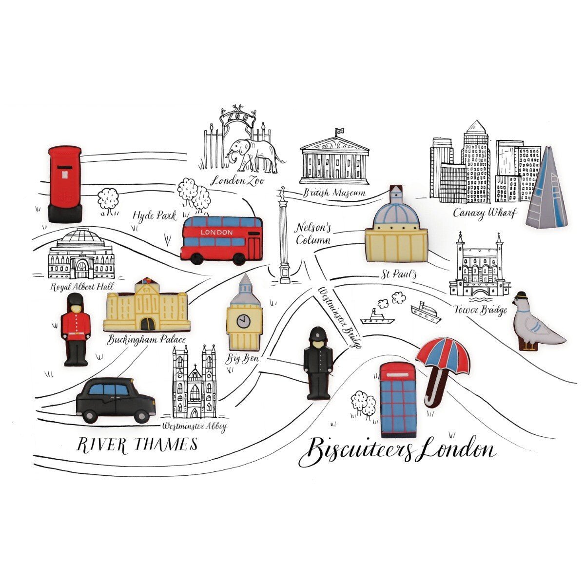 London Luxe Biscuit Tin - Biscuiteers