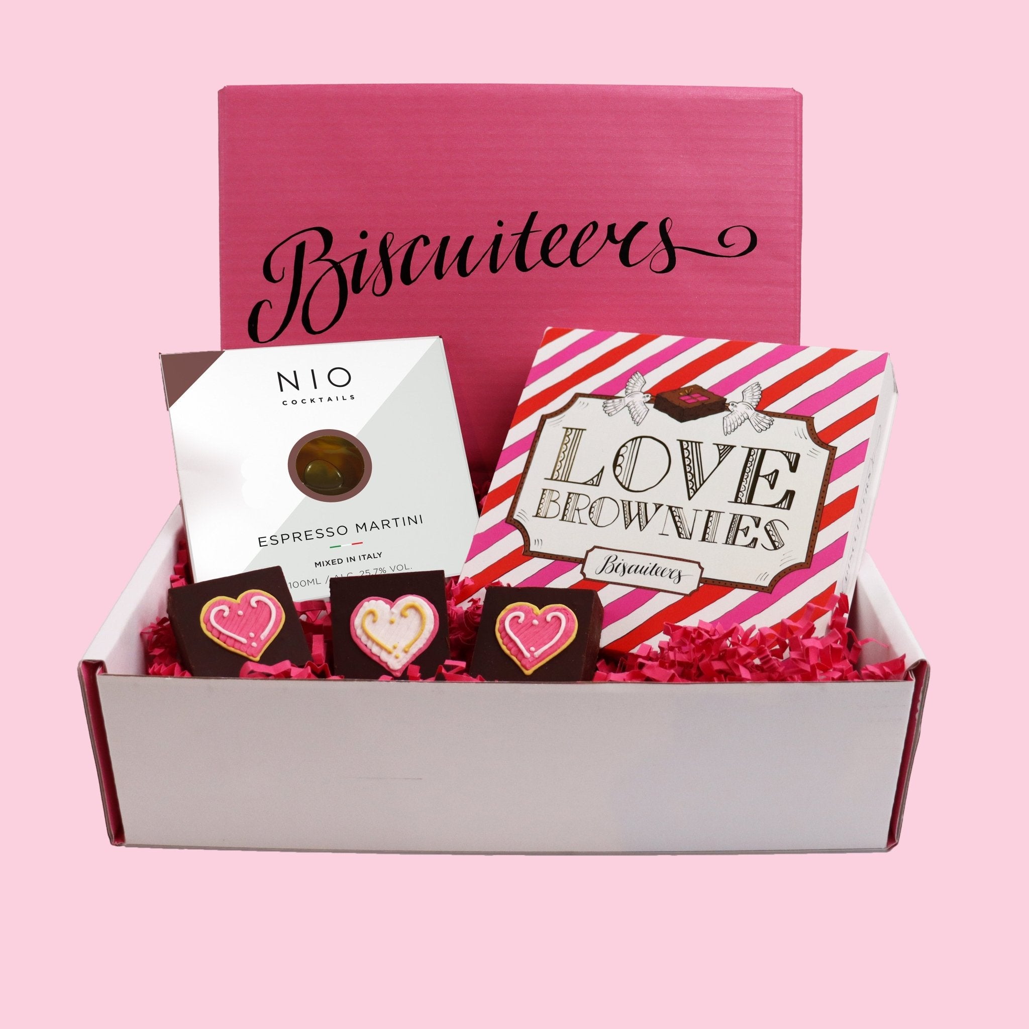 Love Brownies & Espresso Gift Box - Biscuiteers