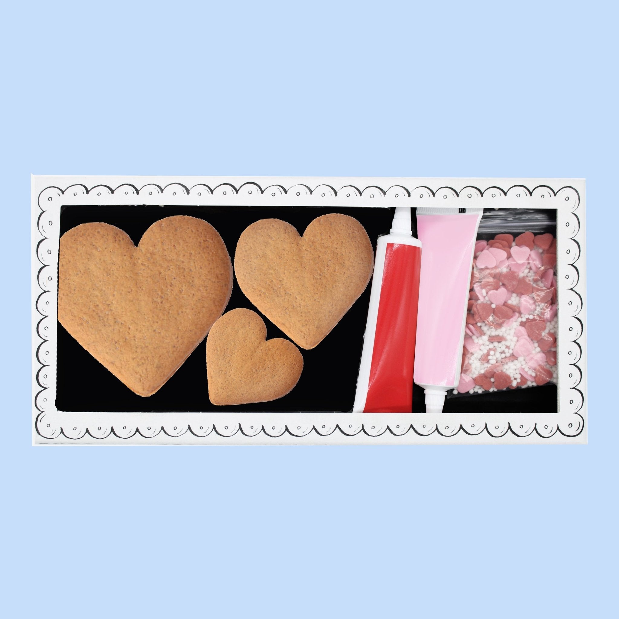 Love Hearts Letterbox DIY Kit - Biscuiteers