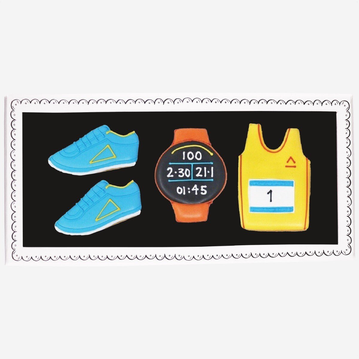 Marathon Letterbox Biscuits - Biscuiteers