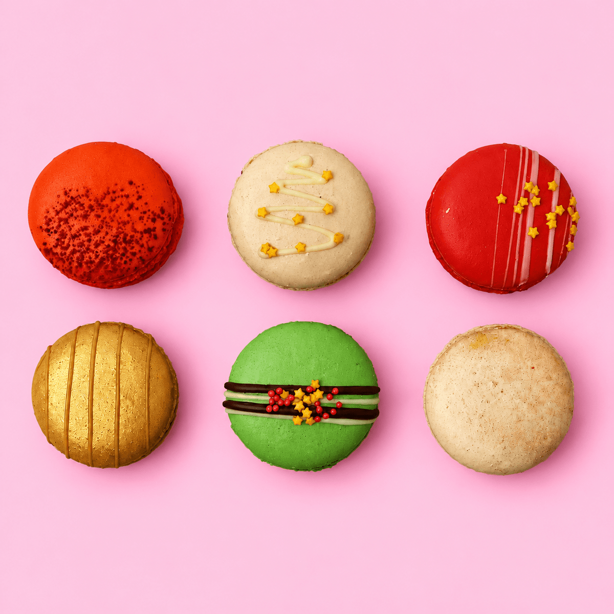 Merry Macarons Mini Gift Box - Biscuiteers
