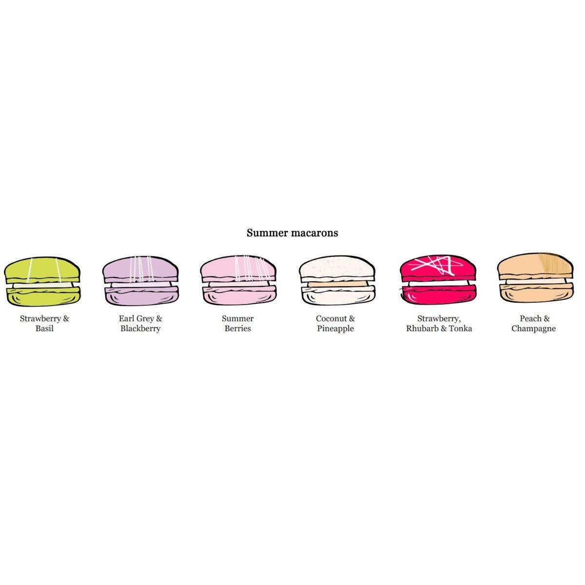 Mini Summer Macarons Gift Box - Biscuiteers
