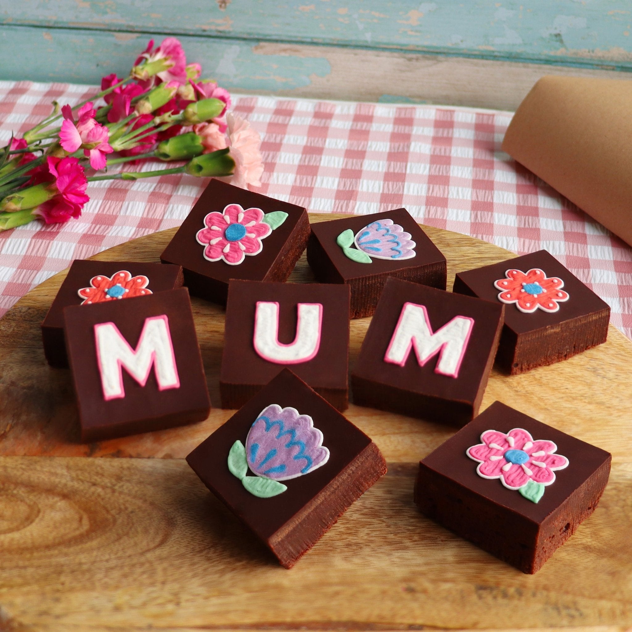 Mother's Day Brownies - Biscuiteers