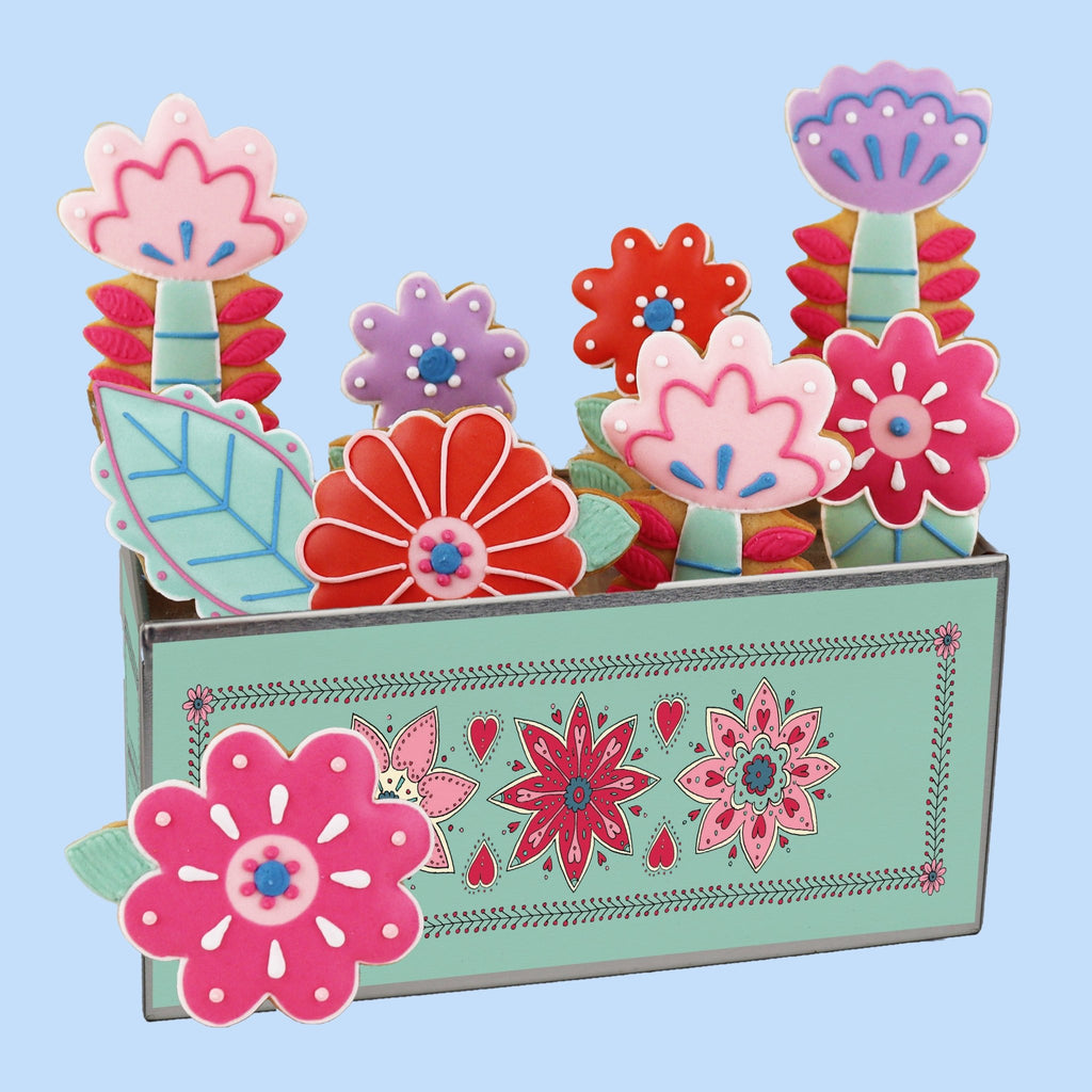 Mother's Day Flowers Biscuit Tin - Biscuiteers
