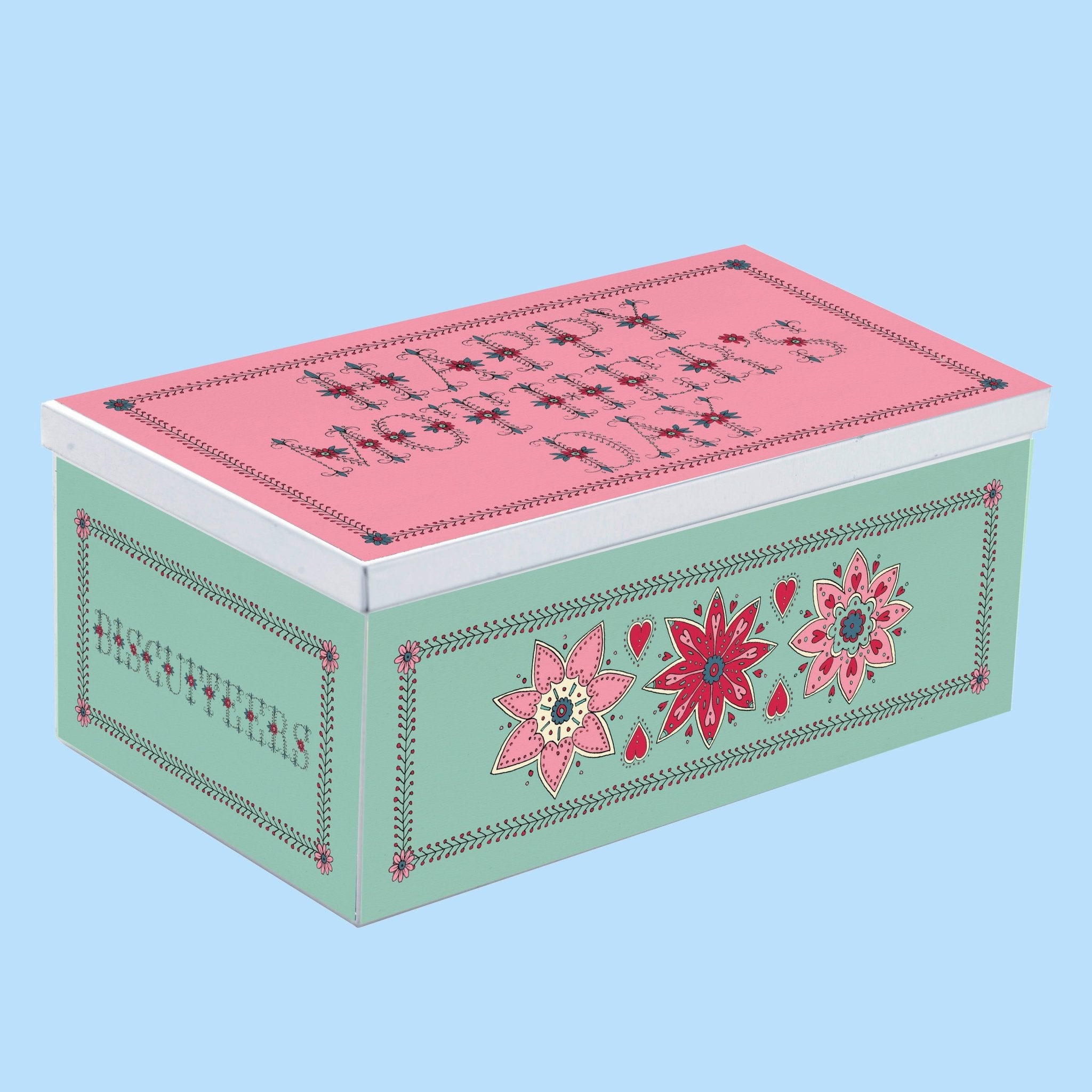 Mother's Day Flowers Biscuit Tin - Biscuiteers