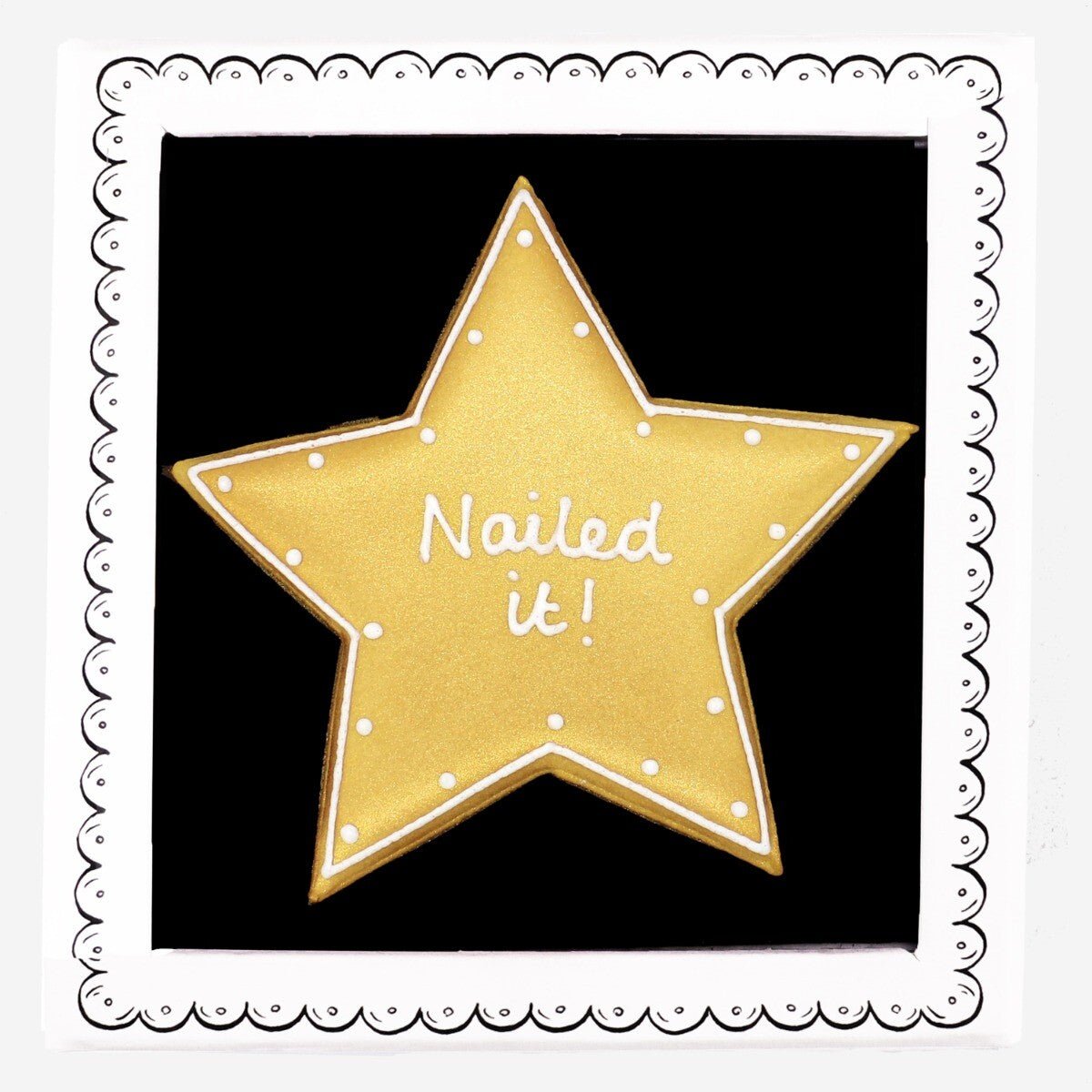 Nailed It Letterbox Biscuit - Biscuiteers