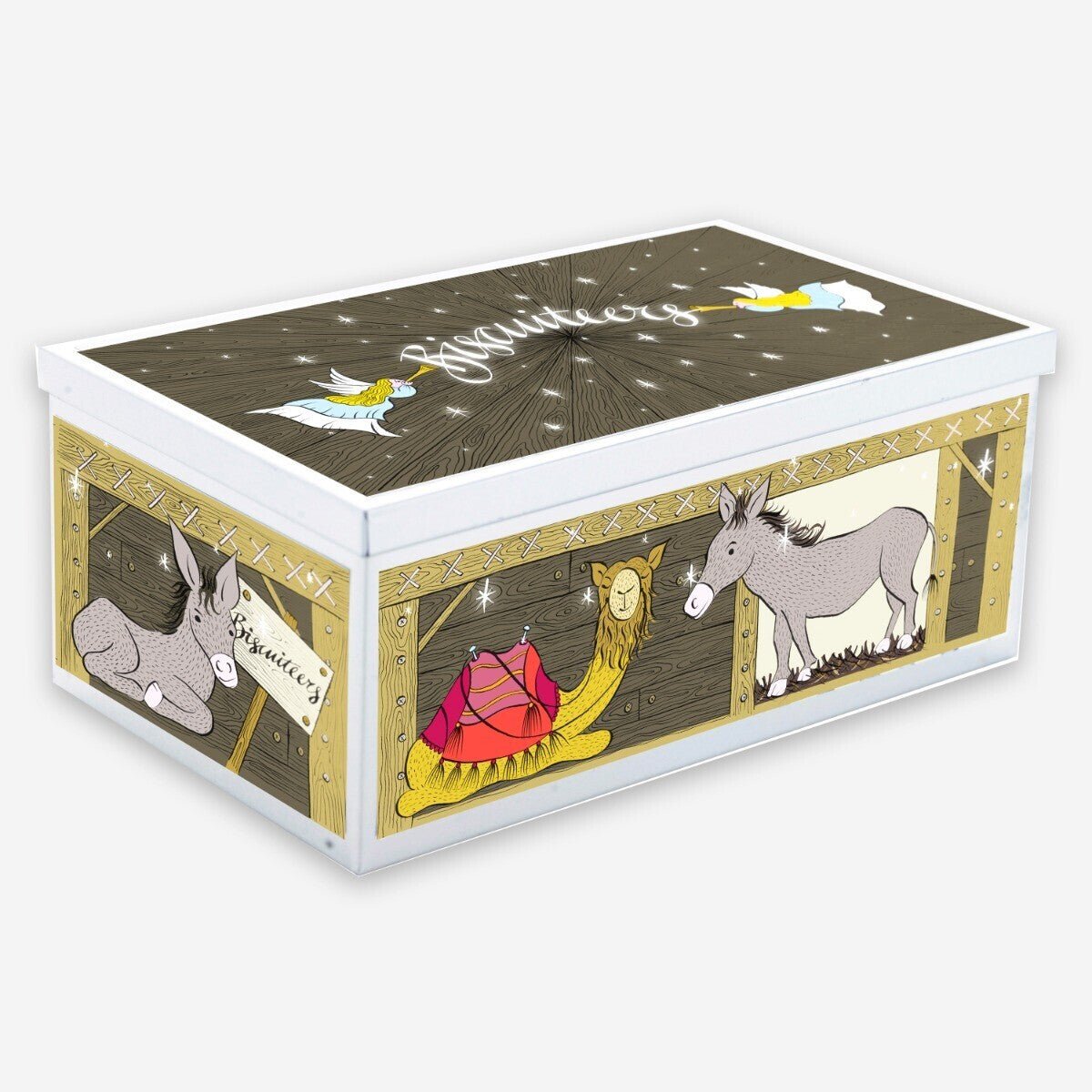 Nativity Christmas Biscuit Tin - Biscuiteers