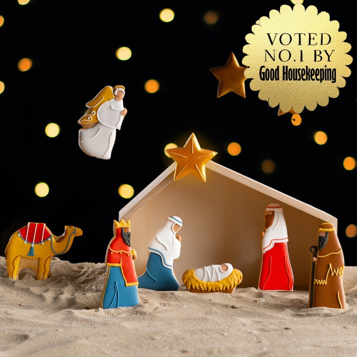 Nativity Christmas Biscuit Tin - Biscuiteers