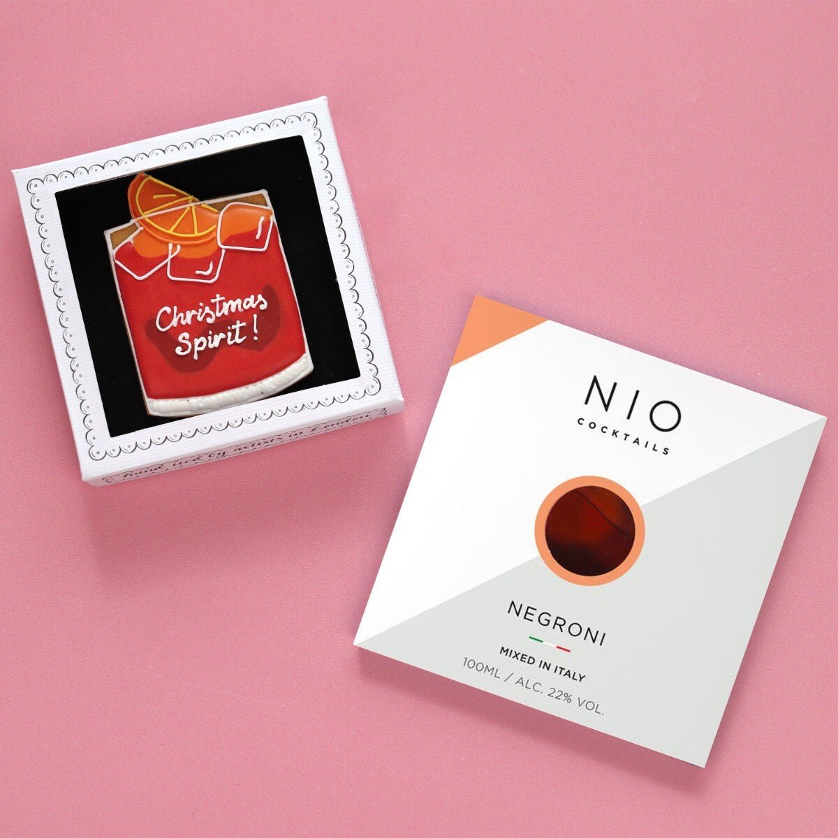 Negroni Lovers Gift Box - Biscuiteers