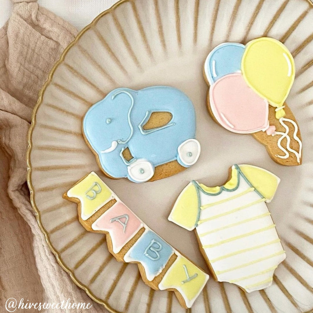 New Baby Prosecco Gift Box - Biscuiteers