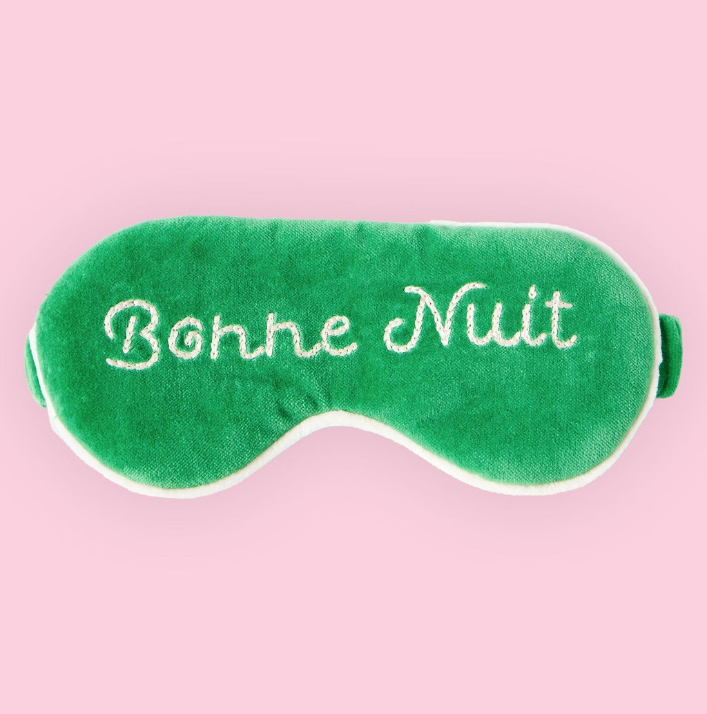 Oliver Bonas Green Eye Mask - Biscuiteers