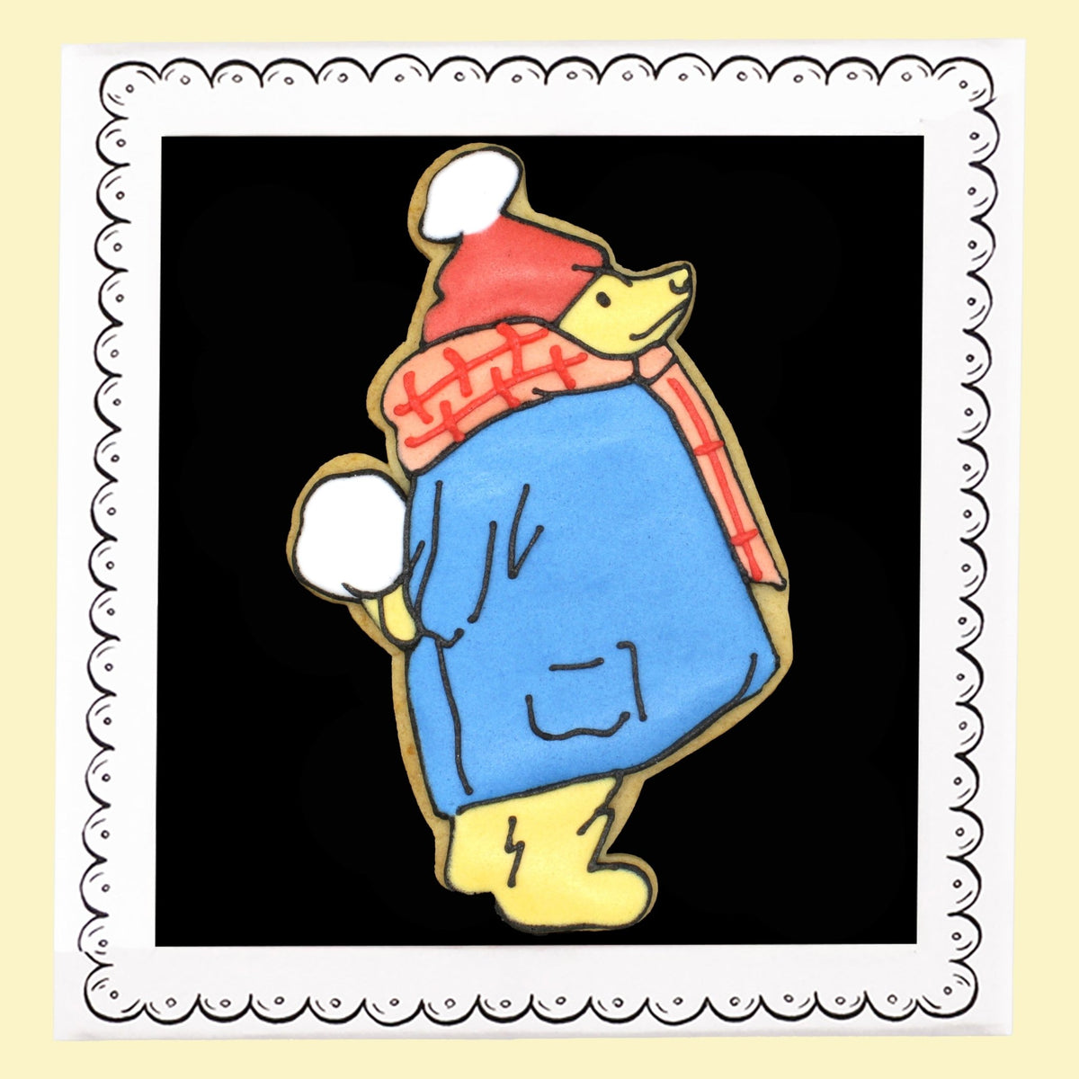 Paddington Bear Christmas Letterbox Biscuit - Biscuiteers
