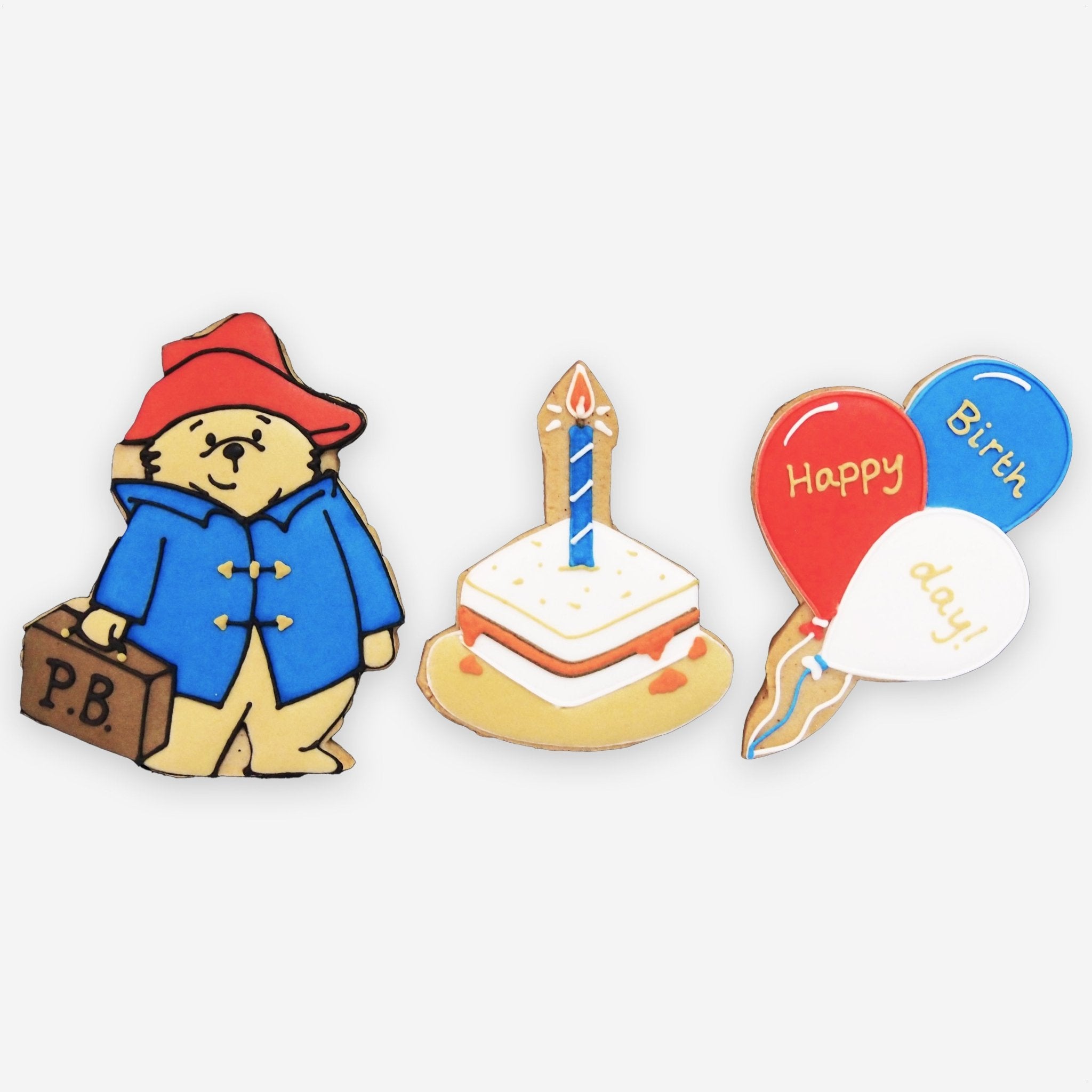 Paddington's Birthday Letterbox Biscuits - Biscuiteers