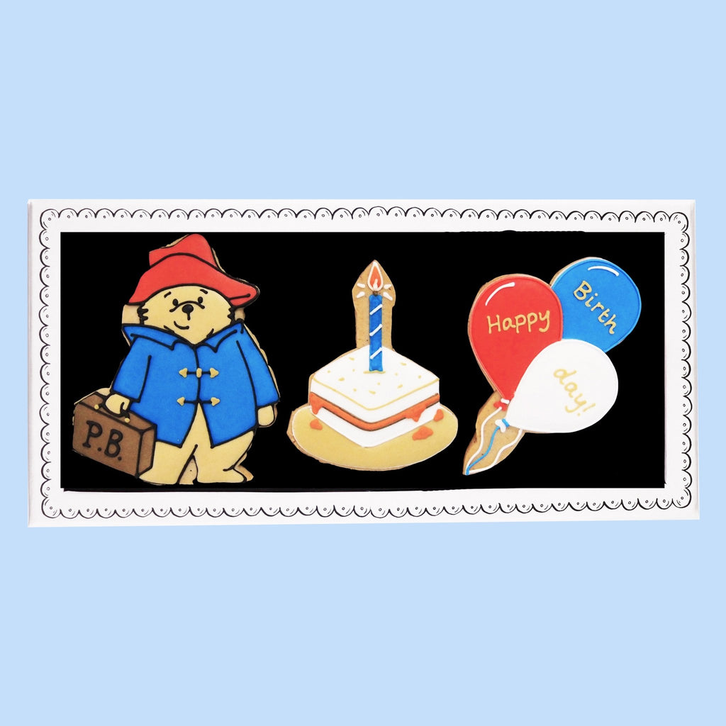 Paddington's Birthday Letterbox Biscuits - Biscuiteers