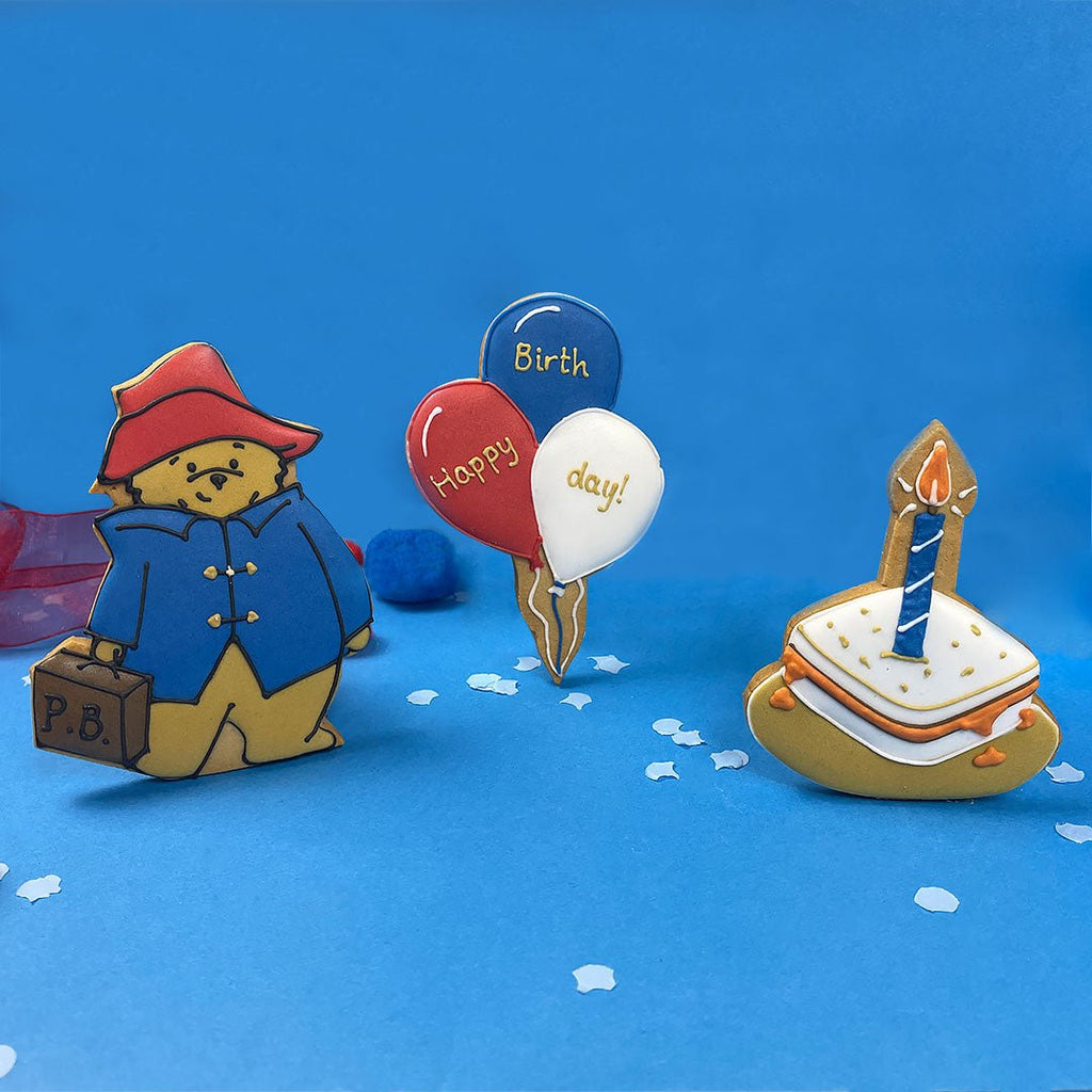 Paddington's Birthday Letterbox Biscuits - Biscuiteers