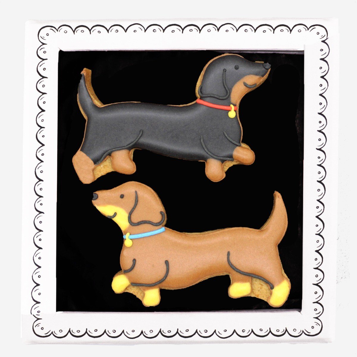 Pair Of Sausages Letterbox Biscuits - Biscuiteers