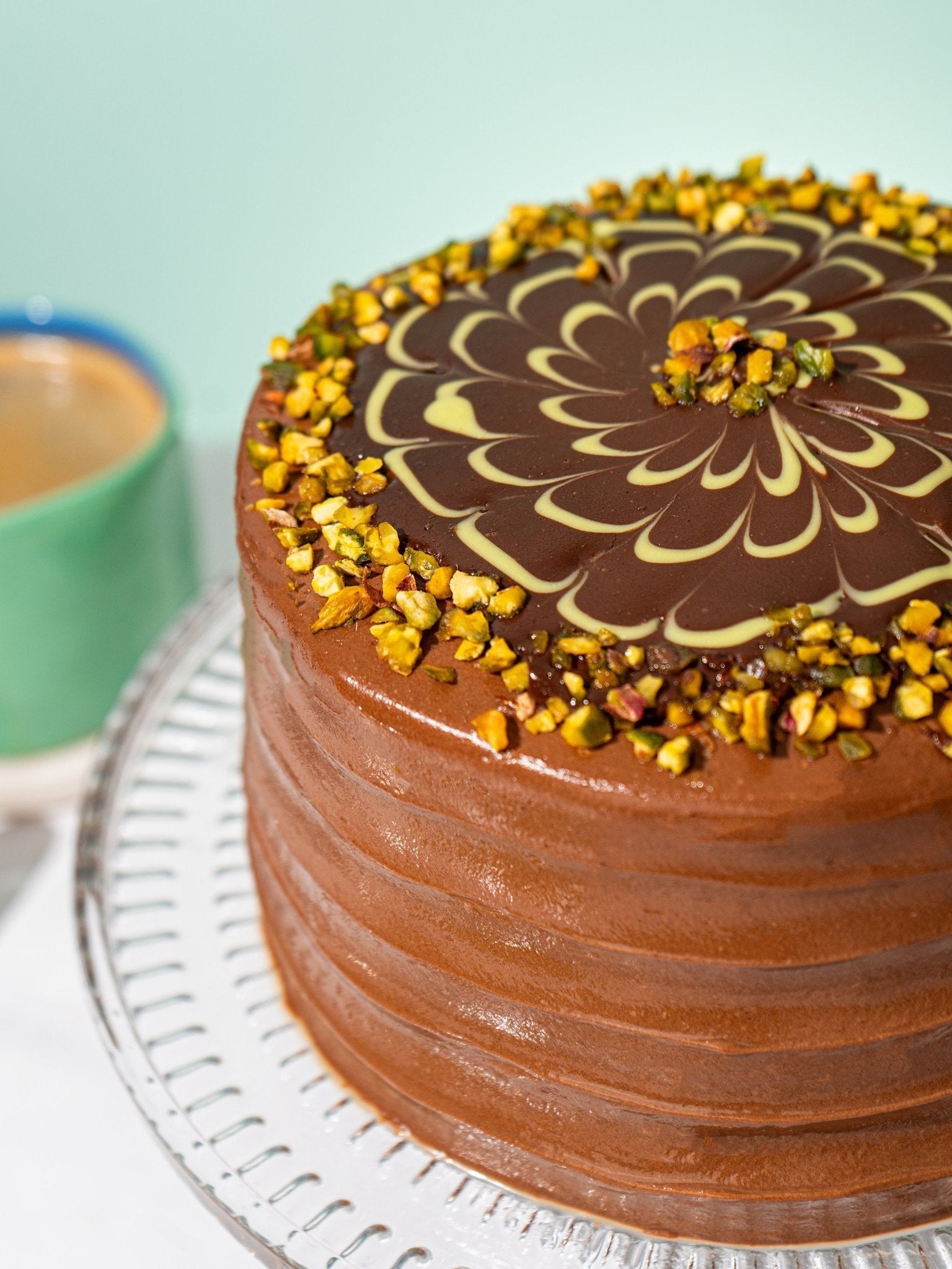 Patisserie Valerie Dubai Chocolate Cake - Biscuiteers