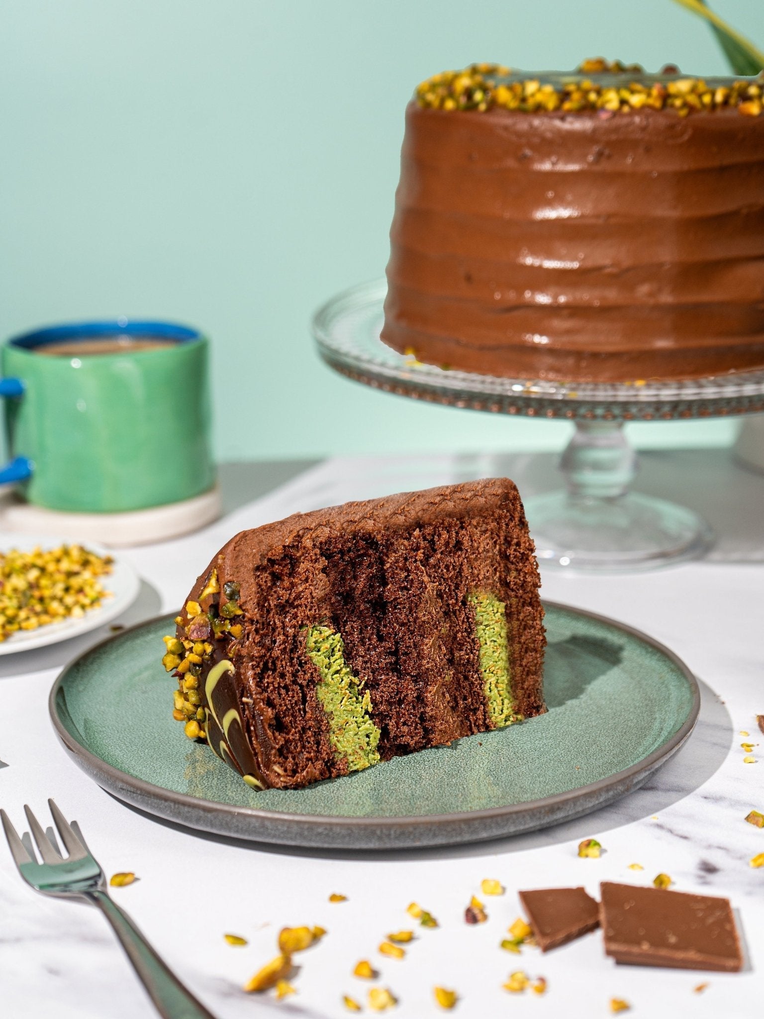 Patisserie Valerie Dubai Chocolate Cake - Biscuiteers