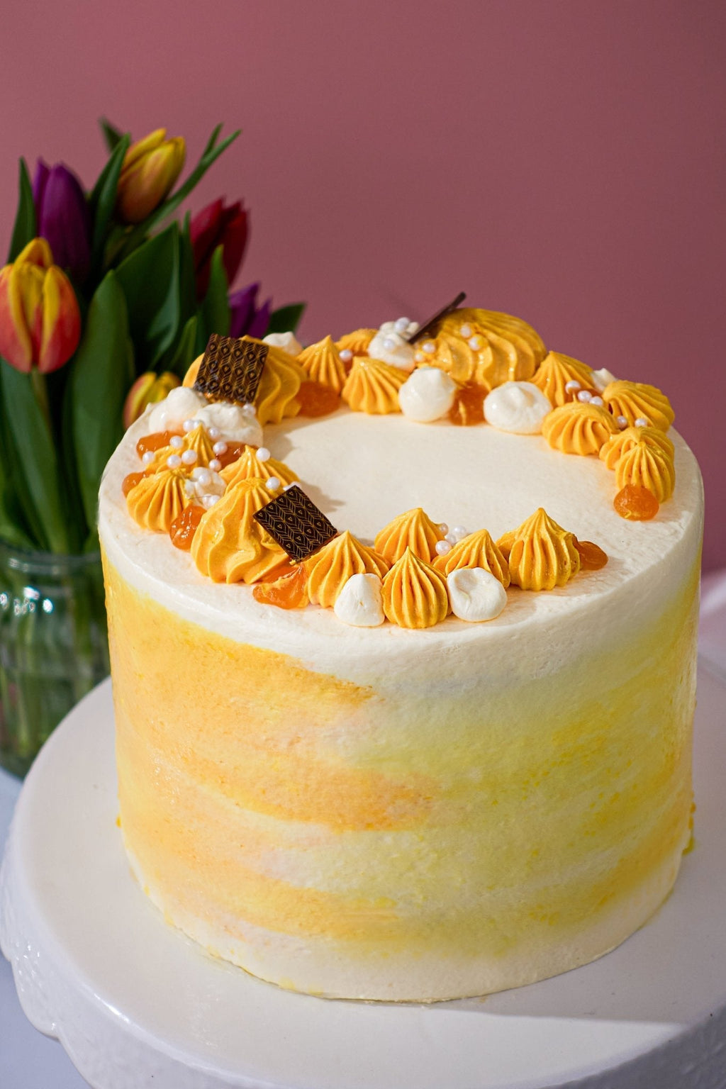 Patisserie Valerie Mango & Passionfruit Cake - Biscuiteers