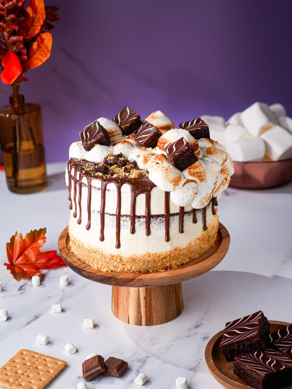 Patisserie Valerie S'mores Cake - Biscuiteers