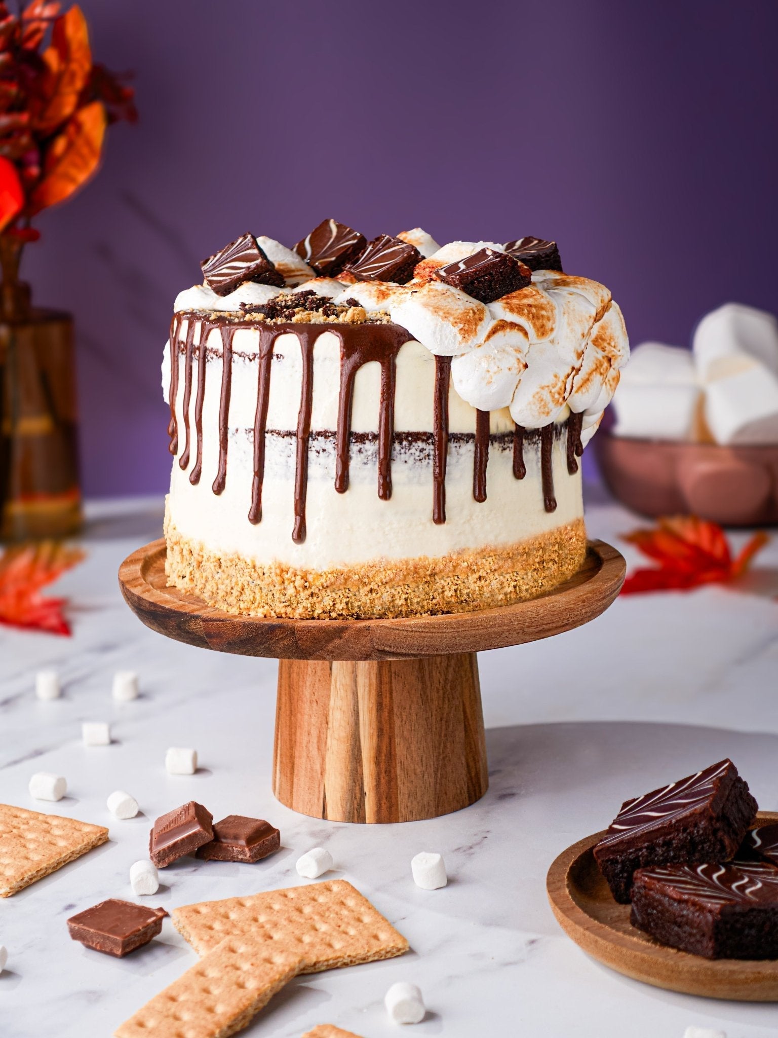 Patisserie Valerie S'mores Cake - Biscuiteers