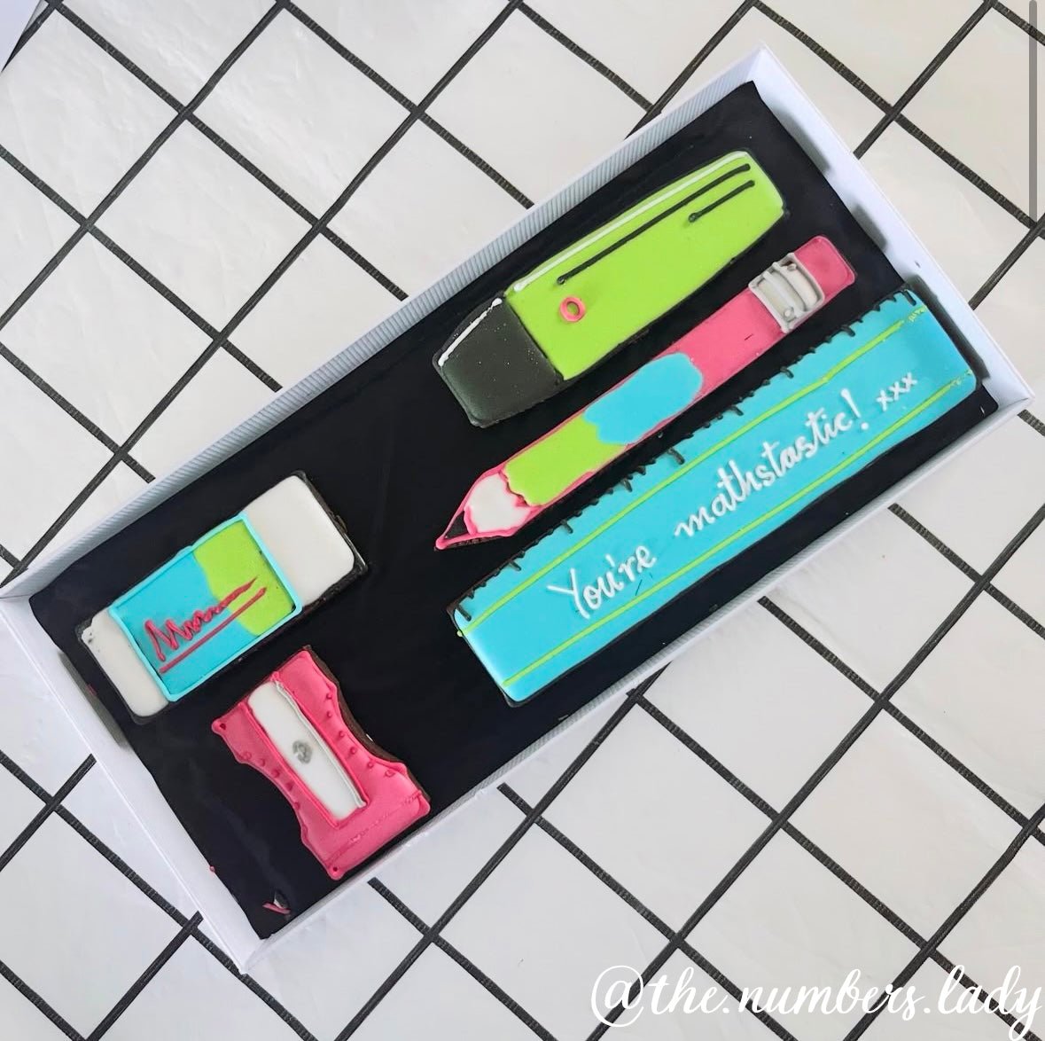 Pencil Case Big Biscuit Card - Biscuiteers