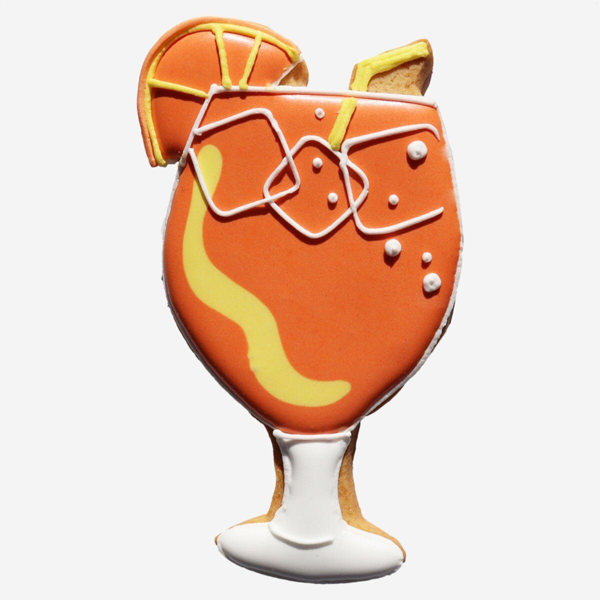 Personalised Aperol Spritz Cocktail Letterbox Biscuit - Biscuiteers