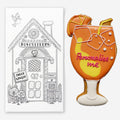 Personalised Aperol Spritz Cocktail Letterbox Biscuit - Biscuiteers