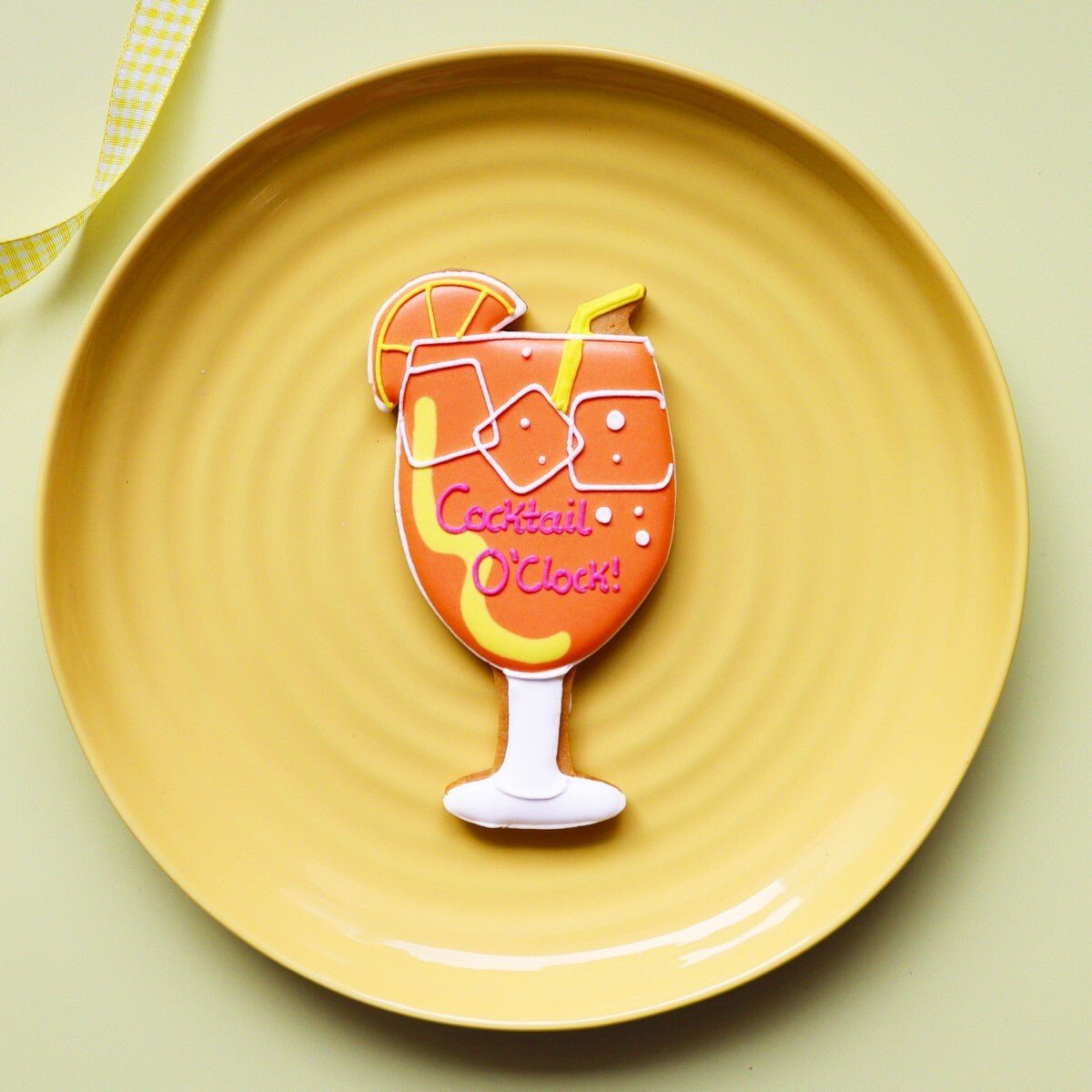 Personalised Aperol Spritz Cocktail Letterbox Biscuit - Biscuiteers
