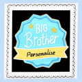 Personalised Big Brother Badge Letterbox Biscuit - Biscuiteers