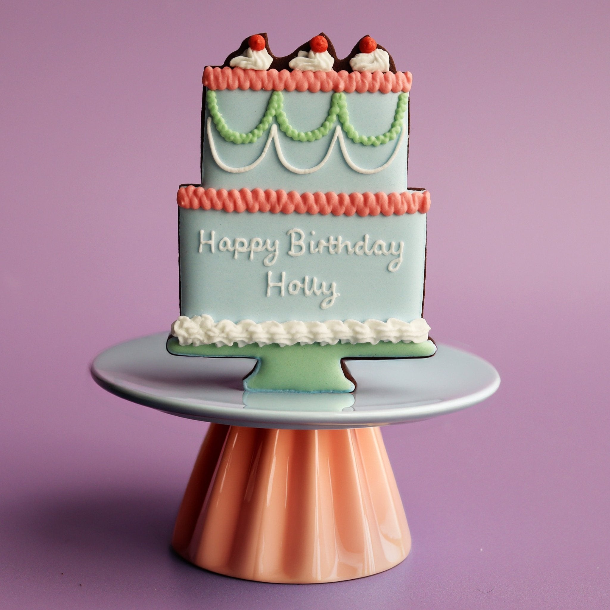 Personalised Birthday Cake Letterbox Biscuit - Biscuiteers