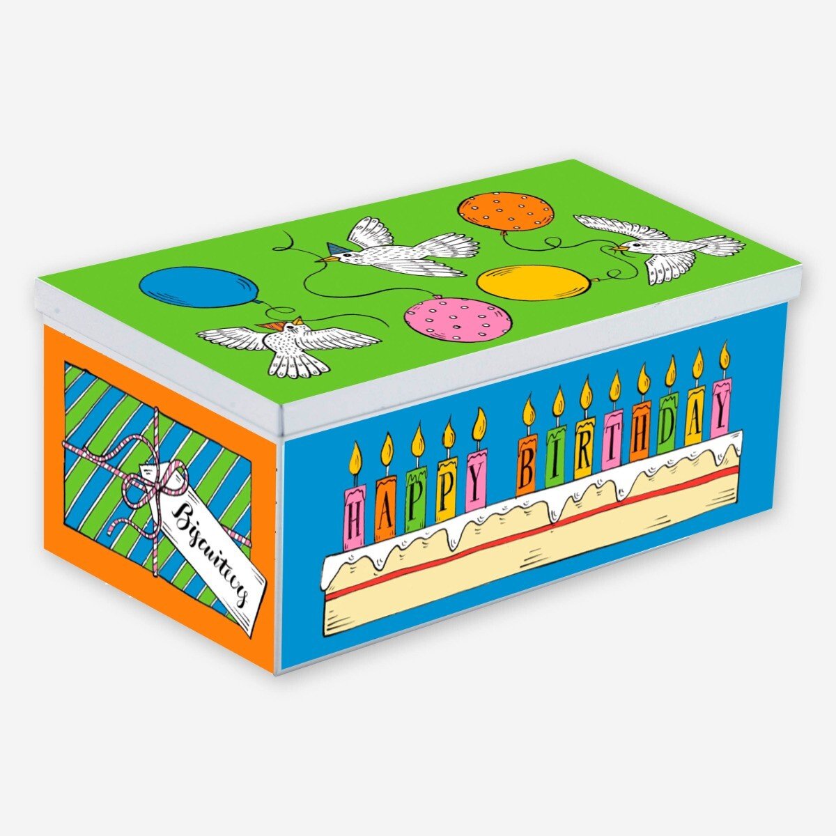 Personalised Birthday Surprises Biscuit Tin - Biscuiteers