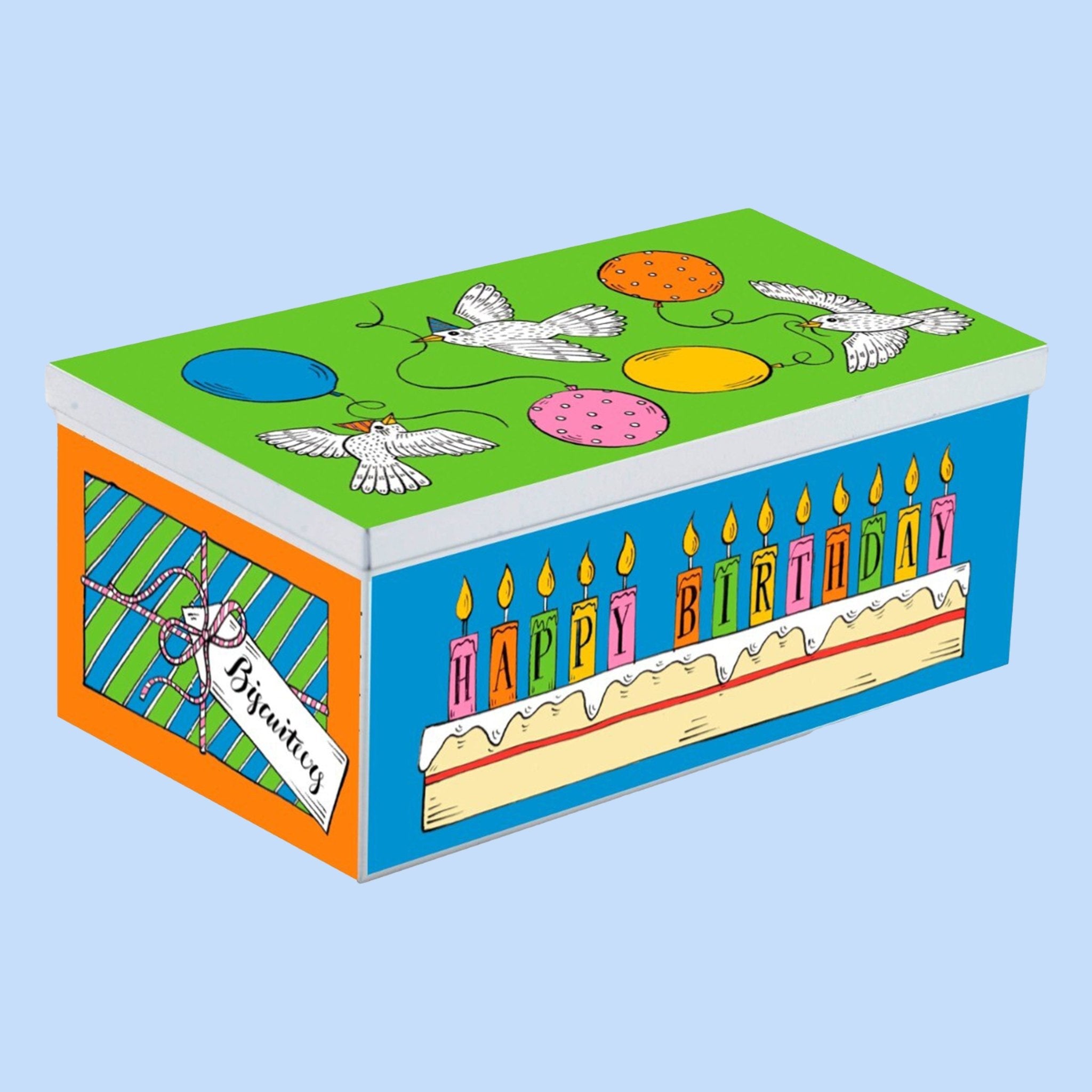 Personalised Birthday Surprises Biscuit Tin - Biscuiteers