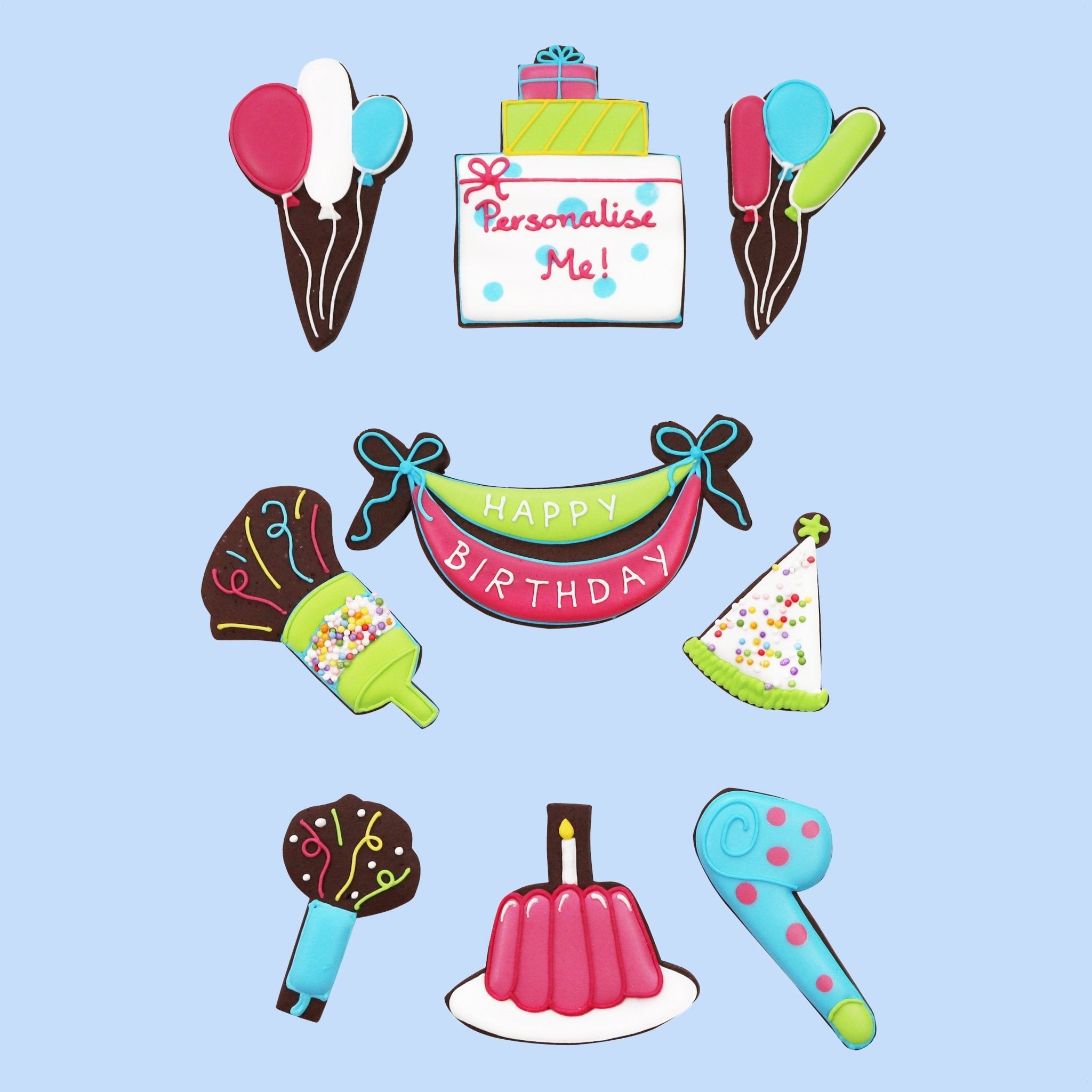 Personalised Birthday Surprises Biscuit Tin - Biscuiteers