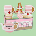 Personalised Biscuiteers x Cornishware Time for Tea Biscuit Tin - Biscuiteers