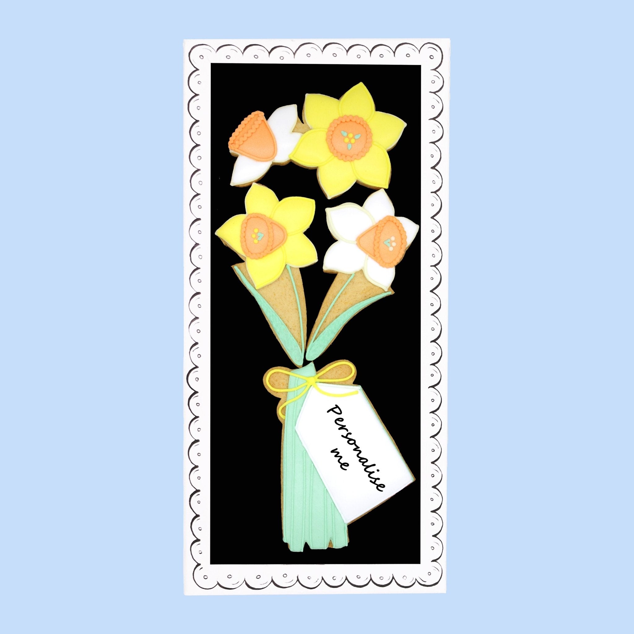 Personalised Bunch of Daffodils Letterbox Biscuits - Biscuiteers