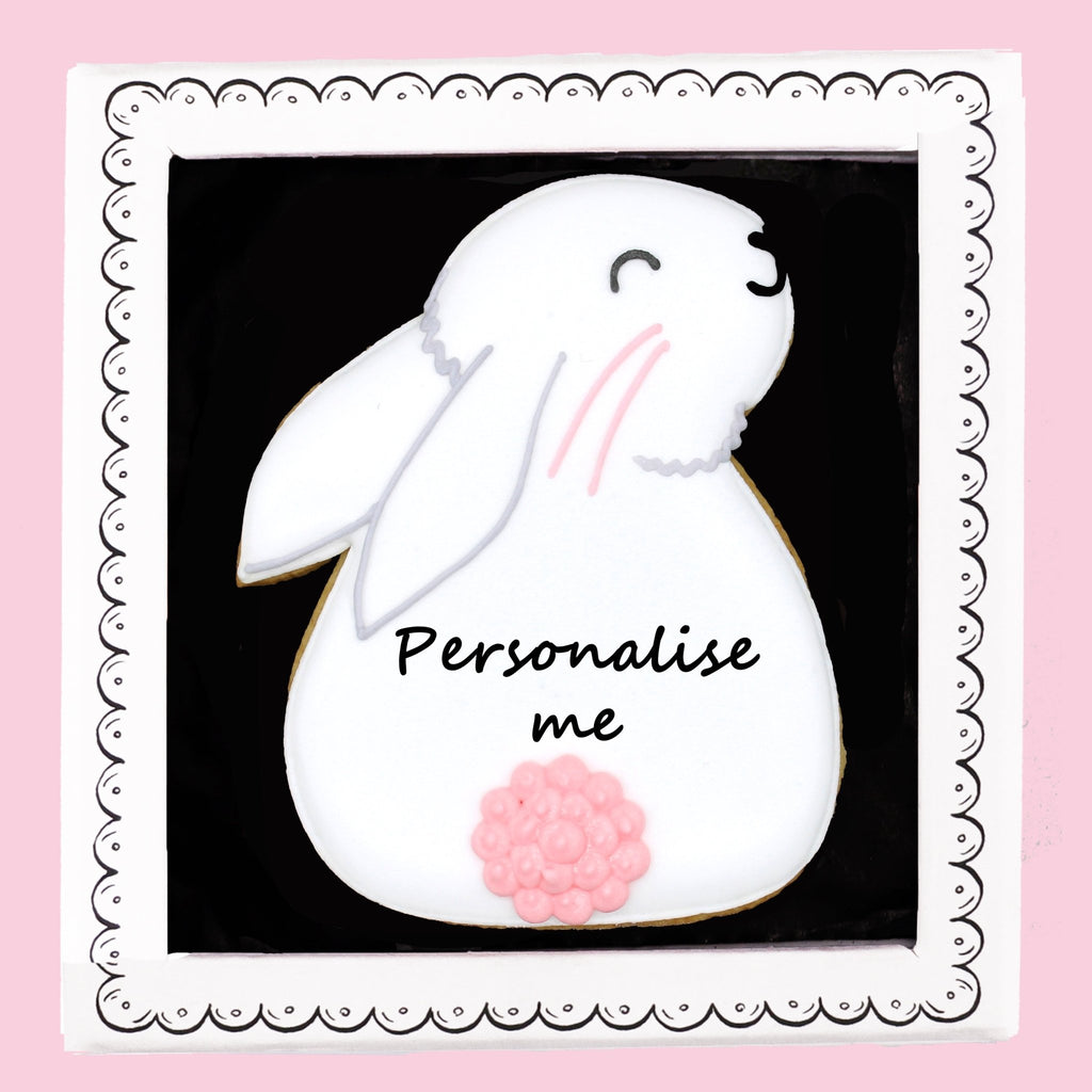 Personalised Bunny Letterbox Biscuit - Biscuiteers