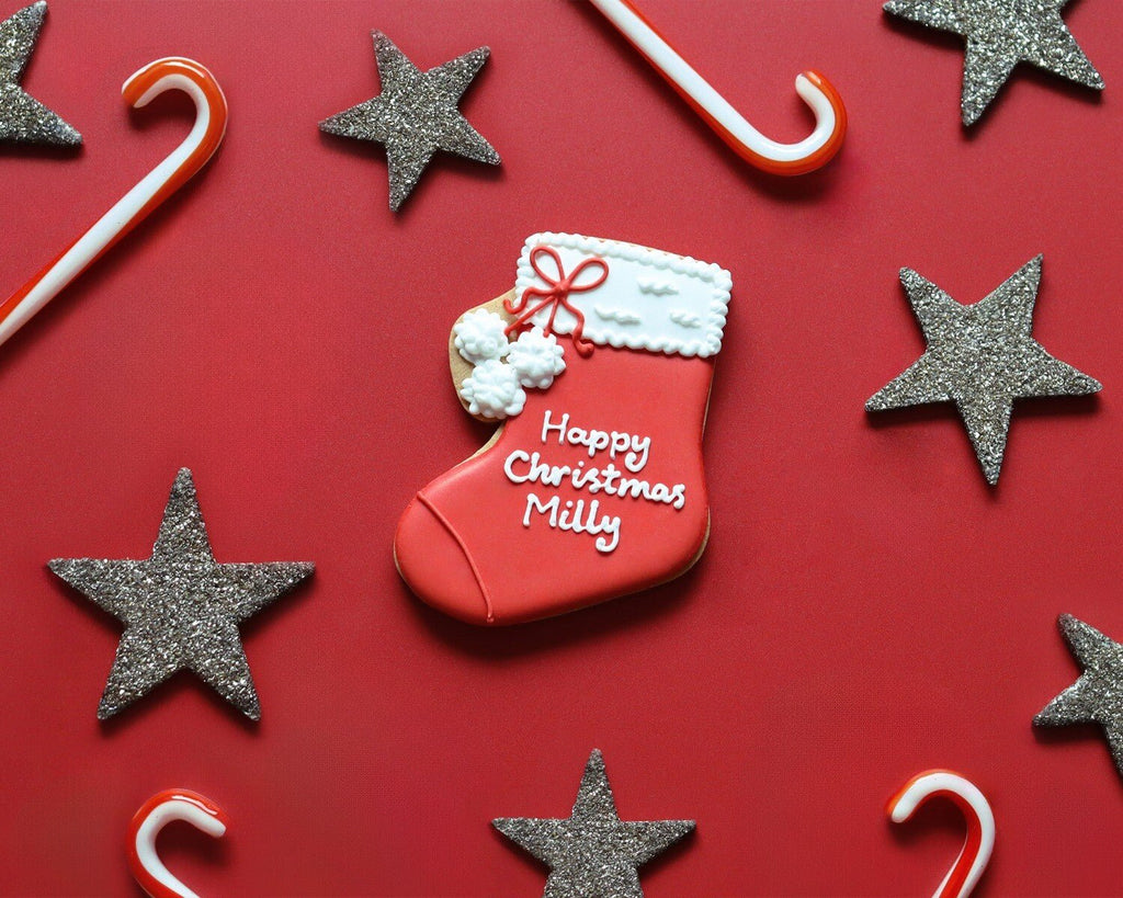 Personalised Christmas Stocking Biscuit - Biscuiteers