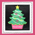Personalised Christmas Tree Letterbox Biscuit - Biscuiteers