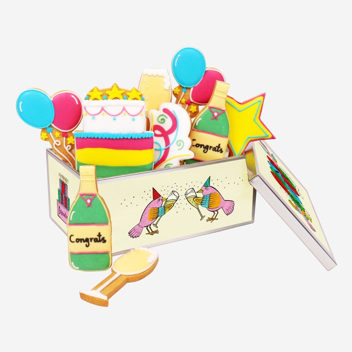 Personalised Congrats Biscuit Tin - Biscuiteers