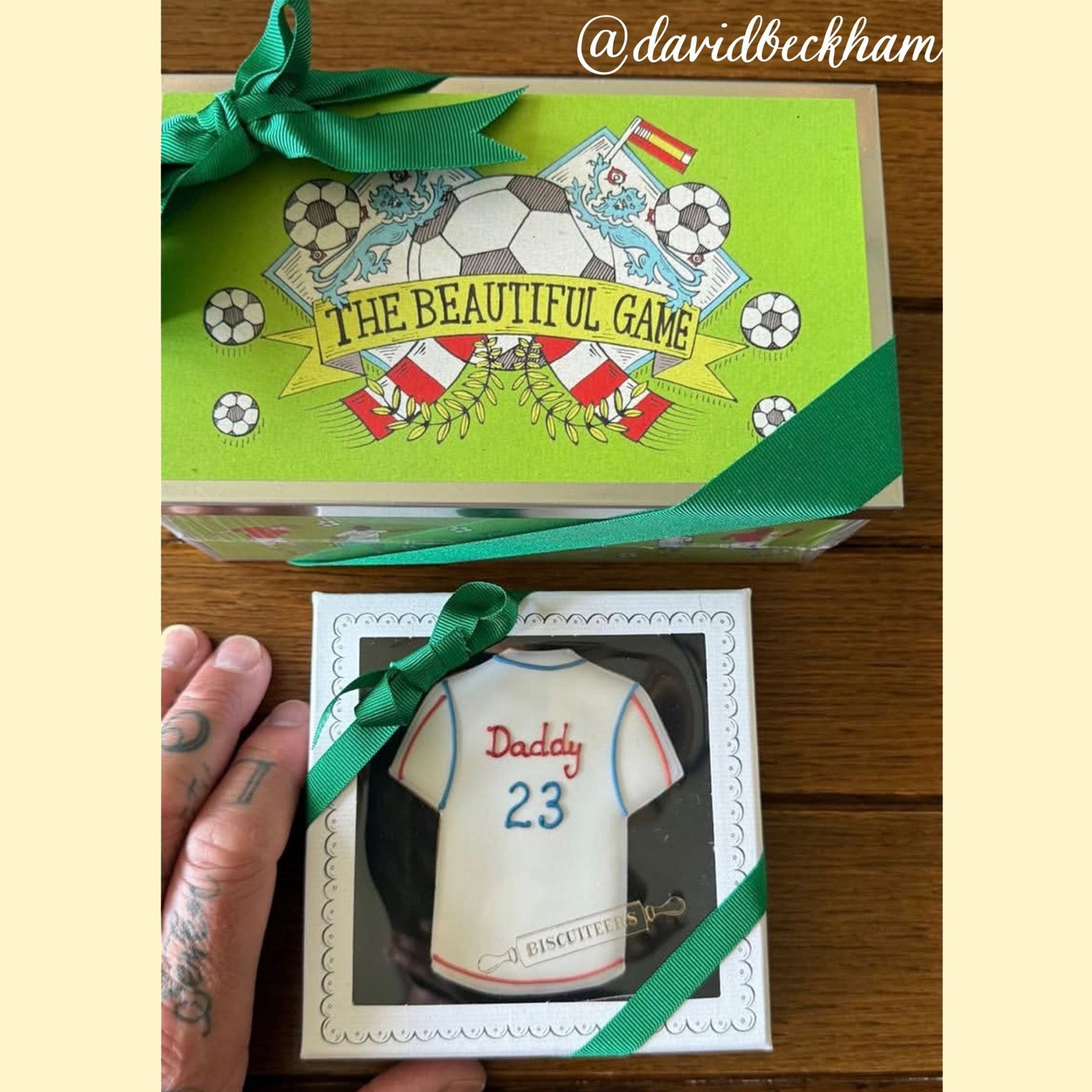 Personalised Football Shirt Letterbox Biscuit - Biscuiteers