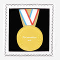 Personalised Gold Medal Letterbox Biscuit - Biscuiteers