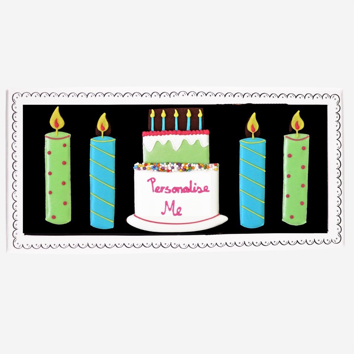 Personalised Happy Birthday Letterbox Biscuits - Biscuiteers