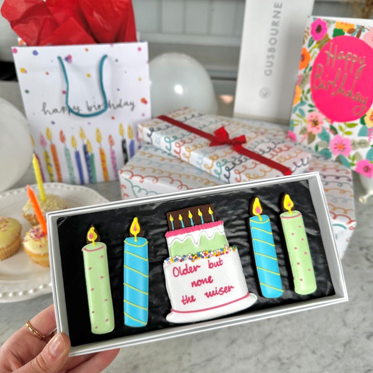 Personalised Happy Birthday Letterbox Biscuits - Biscuiteers