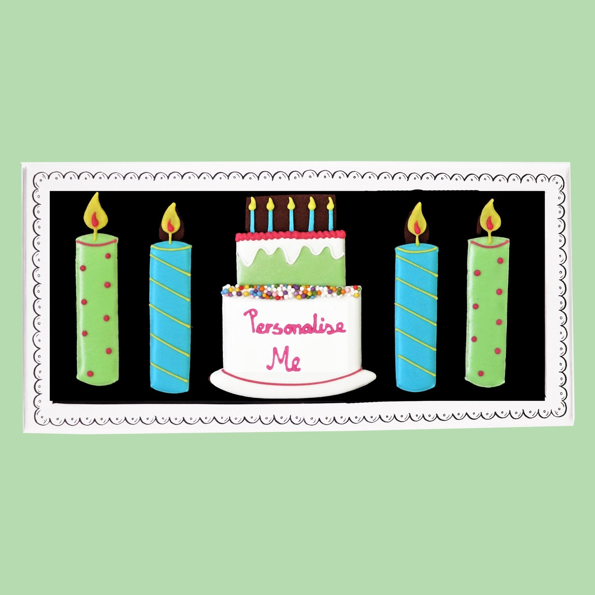 Personalised Happy Birthday Letterbox Biscuits