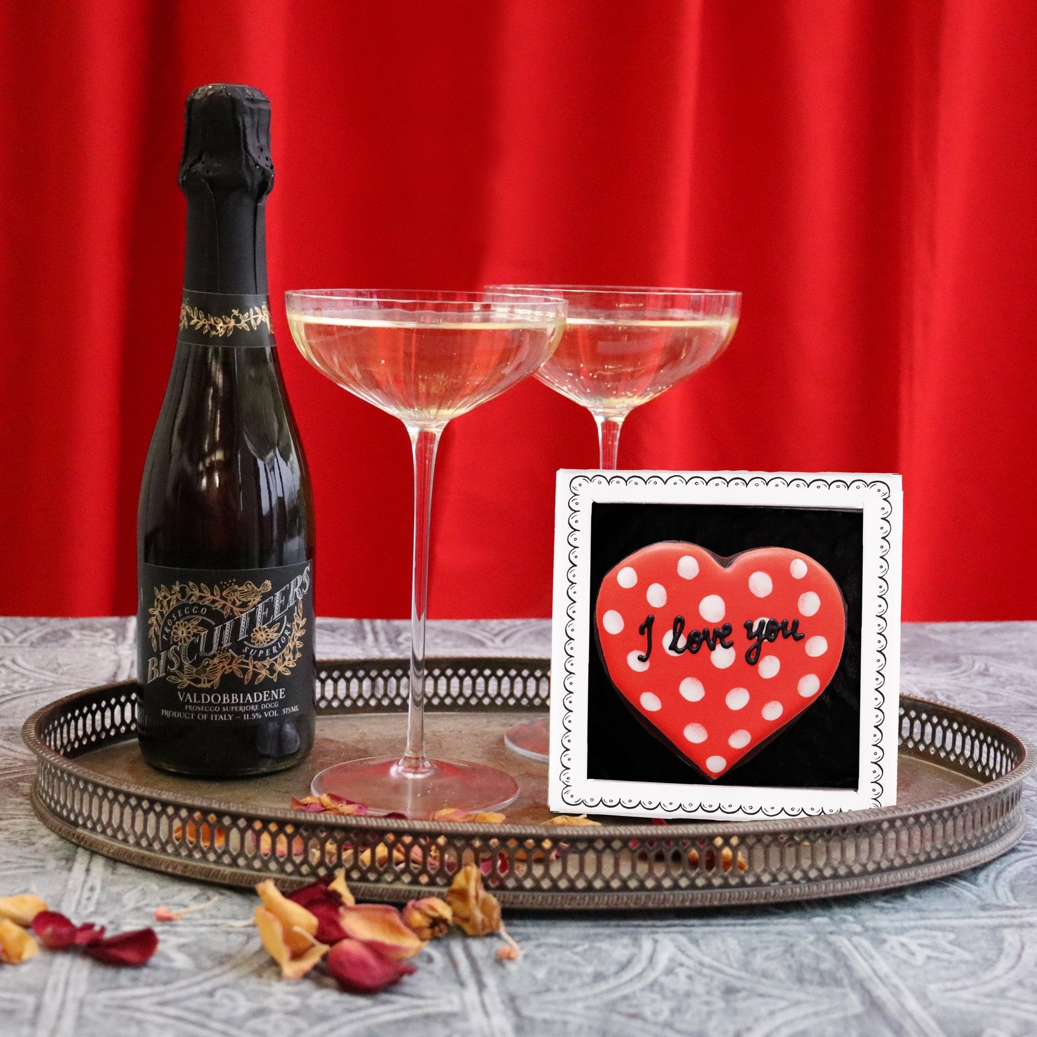 Personalised I Love You Mini Gift Box - Biscuiteers